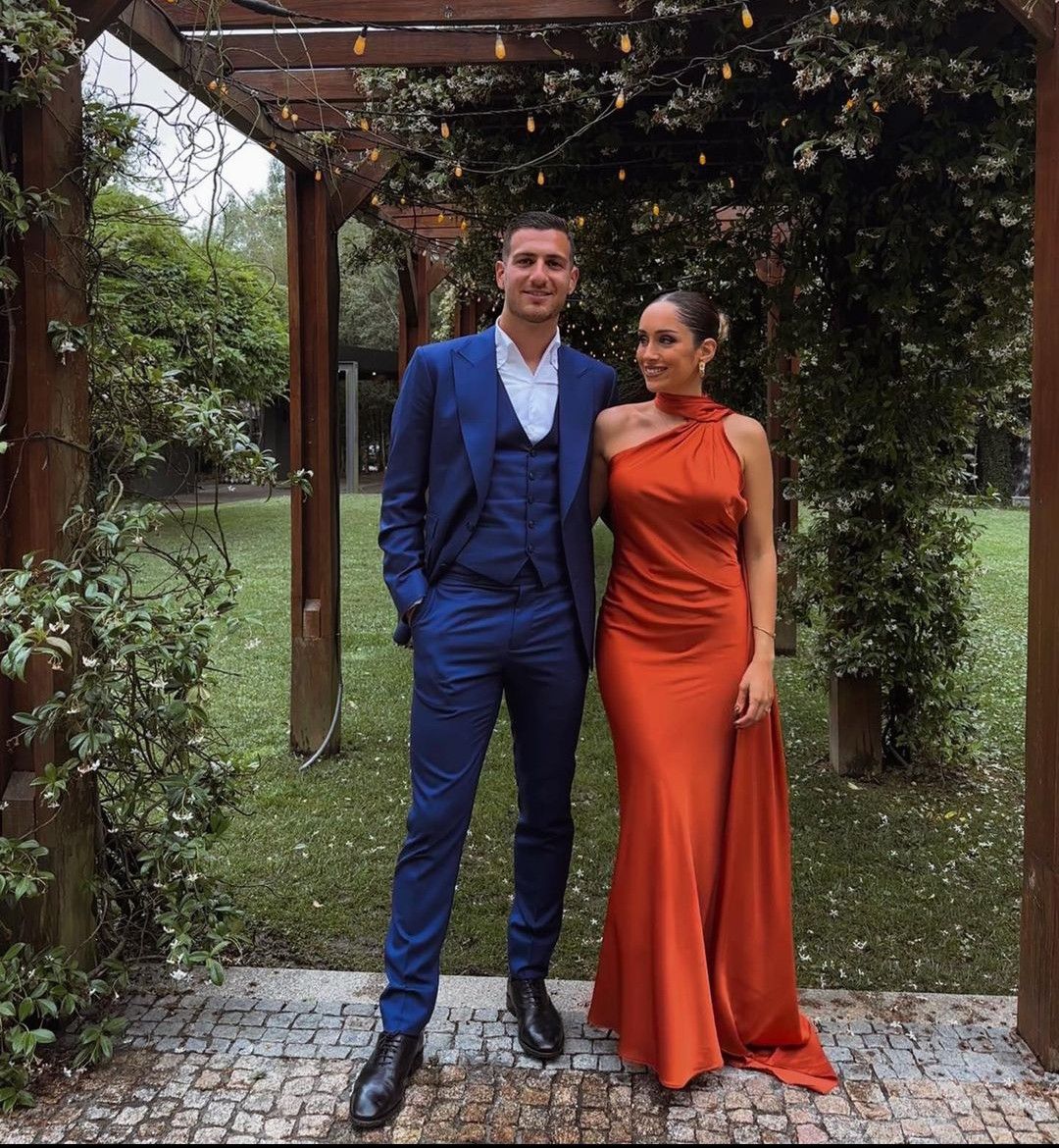 Sexy Burnt Orange Long Party Prom Dresses,Evening Dress fg6625