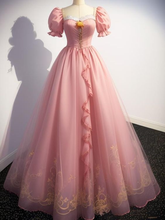 Tulle Long Prom Dress, A-Line Evening Party Dress fg6245
