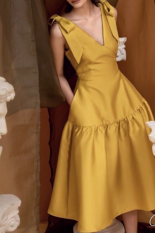 Träger V-Ausschnitt Rüschen Ballkleid Einfache Abendkleider Elegantes Partykleid fg6114