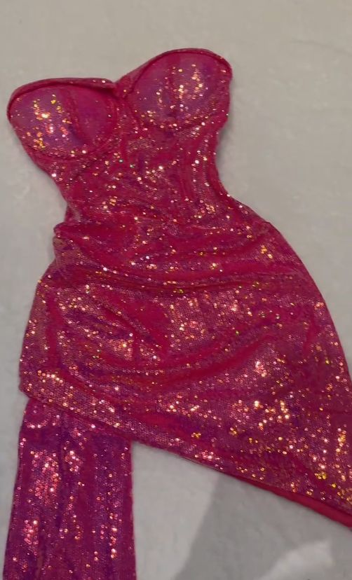 Sequins Evening Dress Mini Hoco Dress Birthday Outfits fg6402