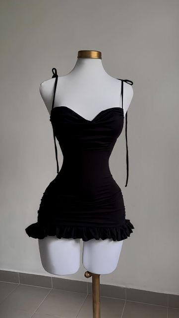 Simple Straps Black/Blue Short Backless Homecoming Dresses fg6634