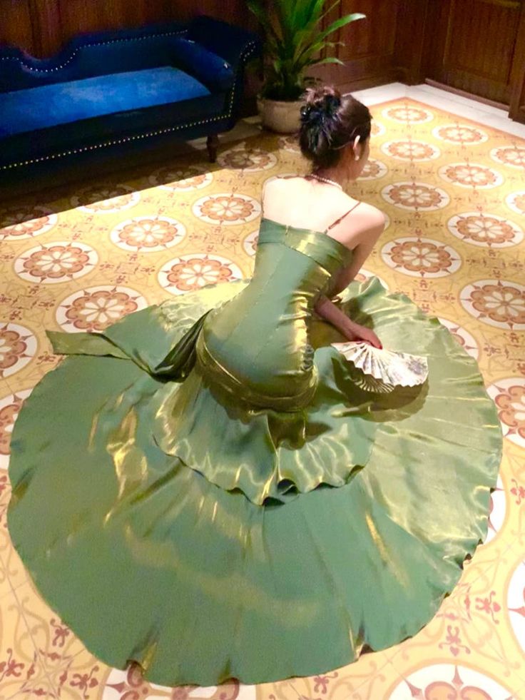 Chic Green Straps Sweetheart Long Formal Dress, Green Prom Dress Evening Dress fg6521