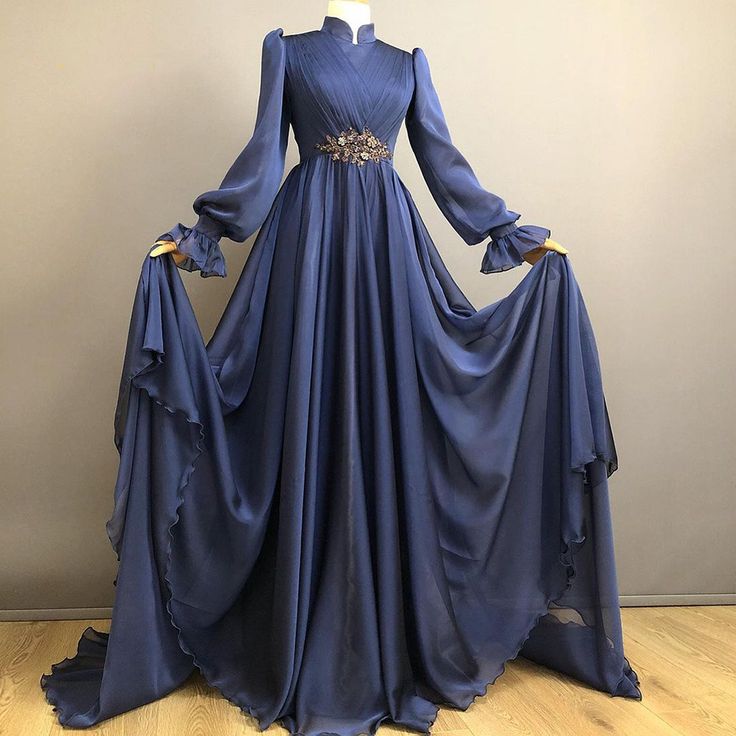 Prom Dresses, Evening Dresses Sashes Sequined Long A Line Prom Dress Long Sleeves Party dress fg5868