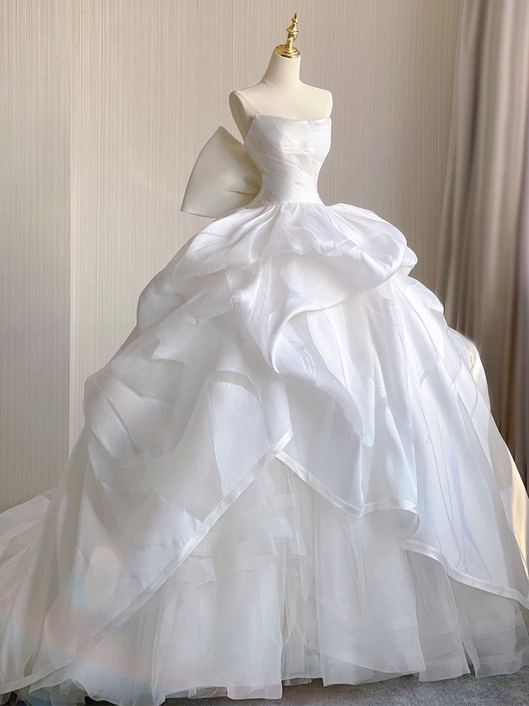 White Wedding Dresses Gorgeous Bridal Gown fg5696