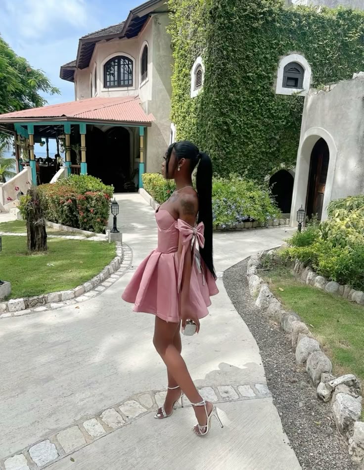 Pink Off Shoulder A Line Homecoming Dress Short Birthday Party Dress fg7721