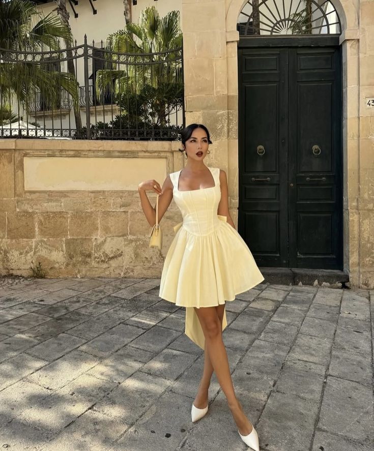 Sleeveless High-Waist Mini Dress Homecoming Dress Short Party Dress fg7801