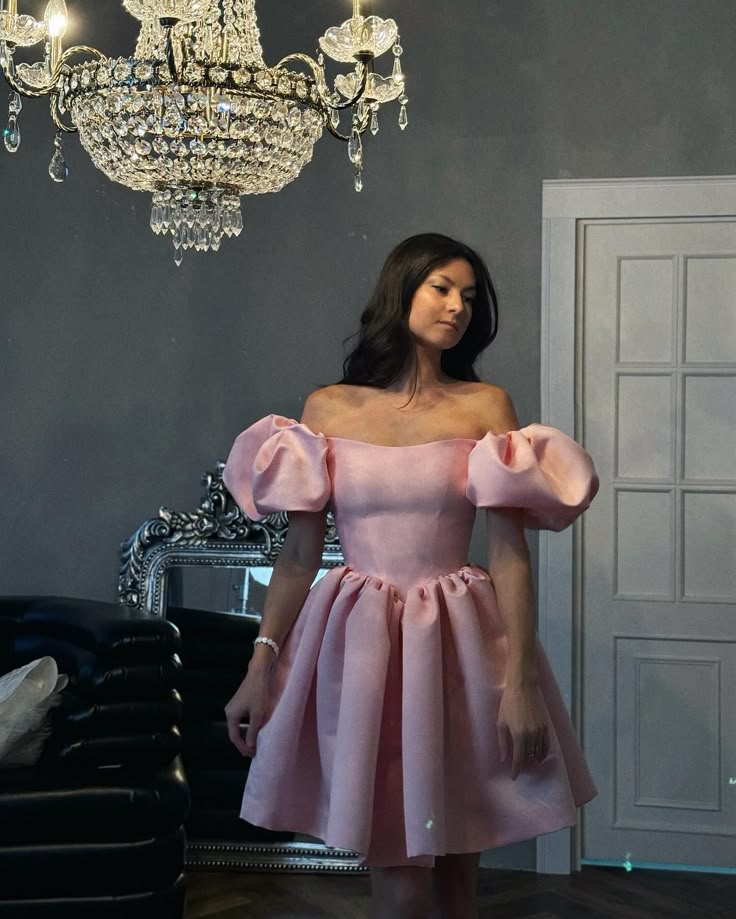 A Line Pink Short Evening Dress Cocktail Dresses Short Party Dress fg7851