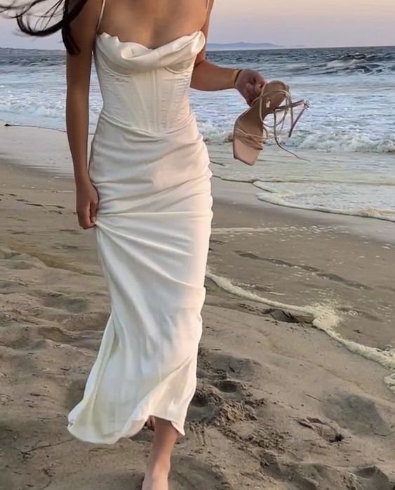 Sexy Spaghetti Straps Mermaid Long Evening Prom Dress fg5646