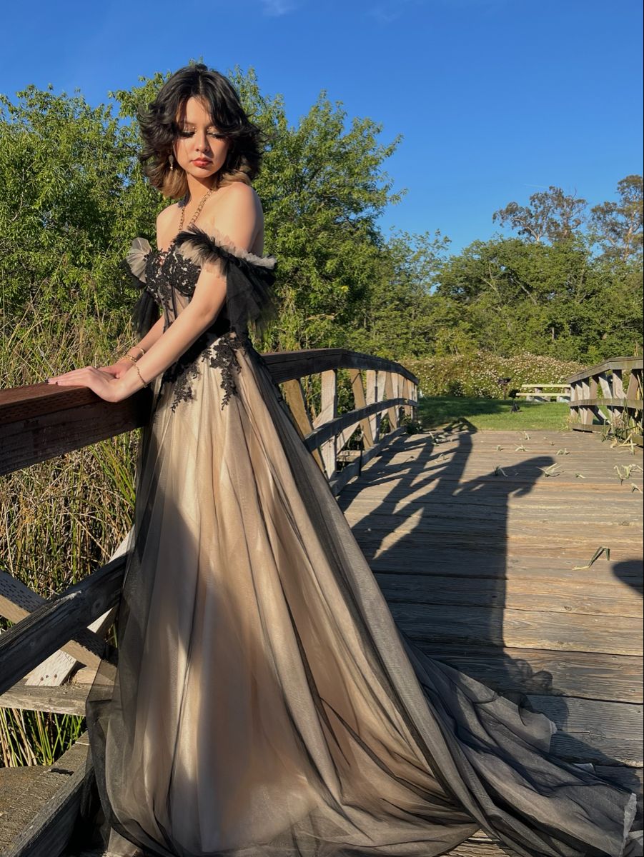 Off The Shoulder A Line Long Prom Dresses Tulle Evening Party Gown fg6219
