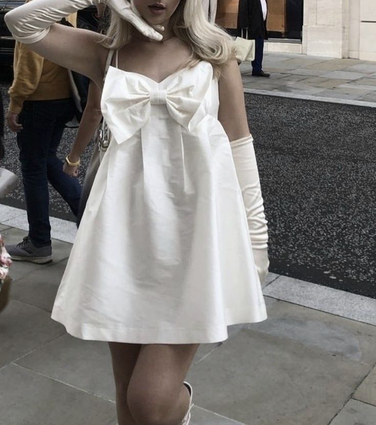 White Homecoming Dress Short Party Dress fg5710