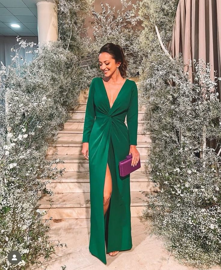 Elegant Green Evening Dresses Prom Formal Dress for Women fg5643