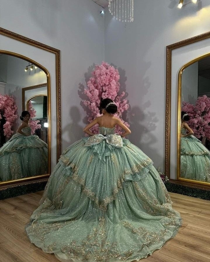 A line sage quinceanera dress for girls, birthday party dresses sweet 16 dresses fg7485