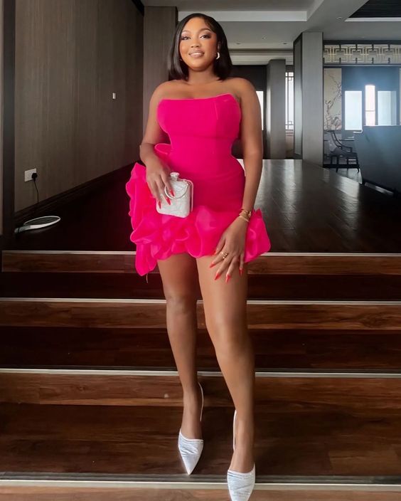 Hot Pink Short Party Gown Homecoming Dresses fg6330