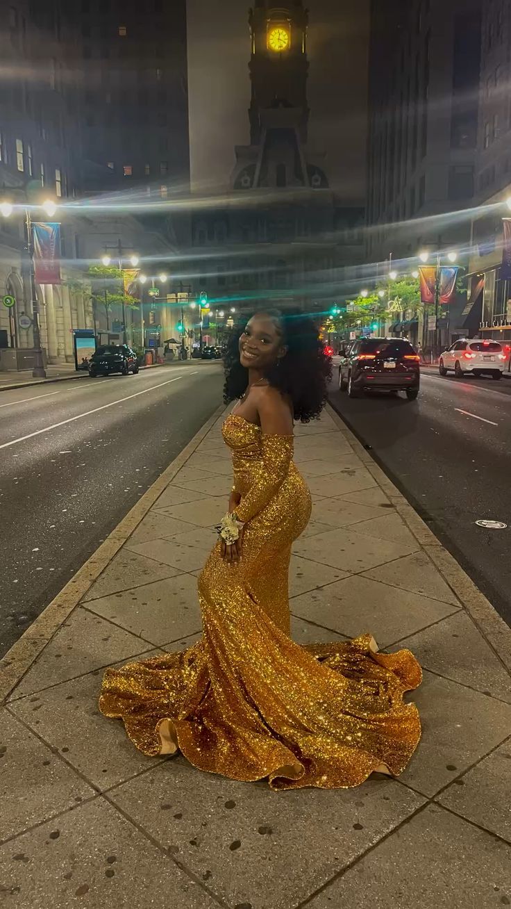 Glittering sequins mermaid prom dress glittering evening dress fg6590