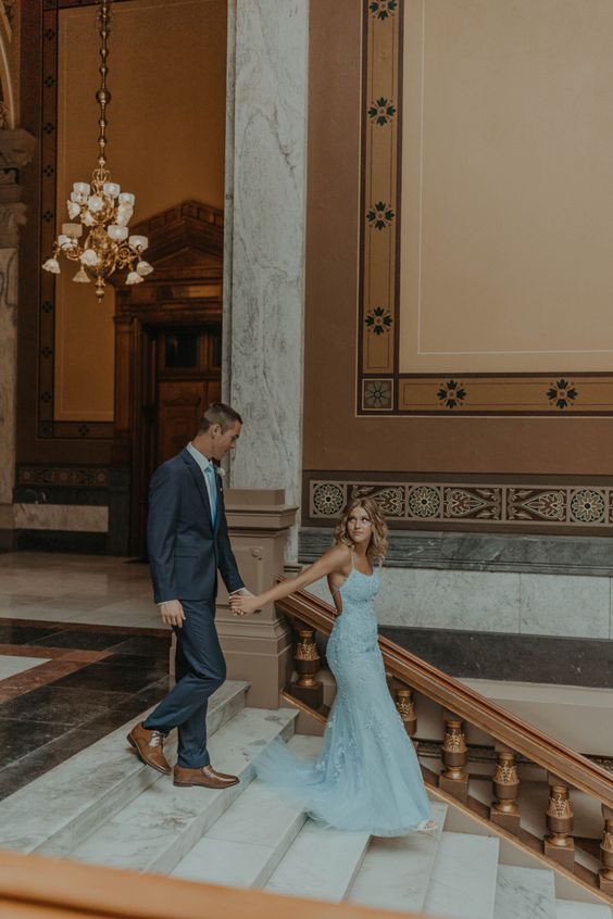 Tüll/Spitze Ballkleid lang mit Applikationen Ballkleider, Festkleid fg6527
