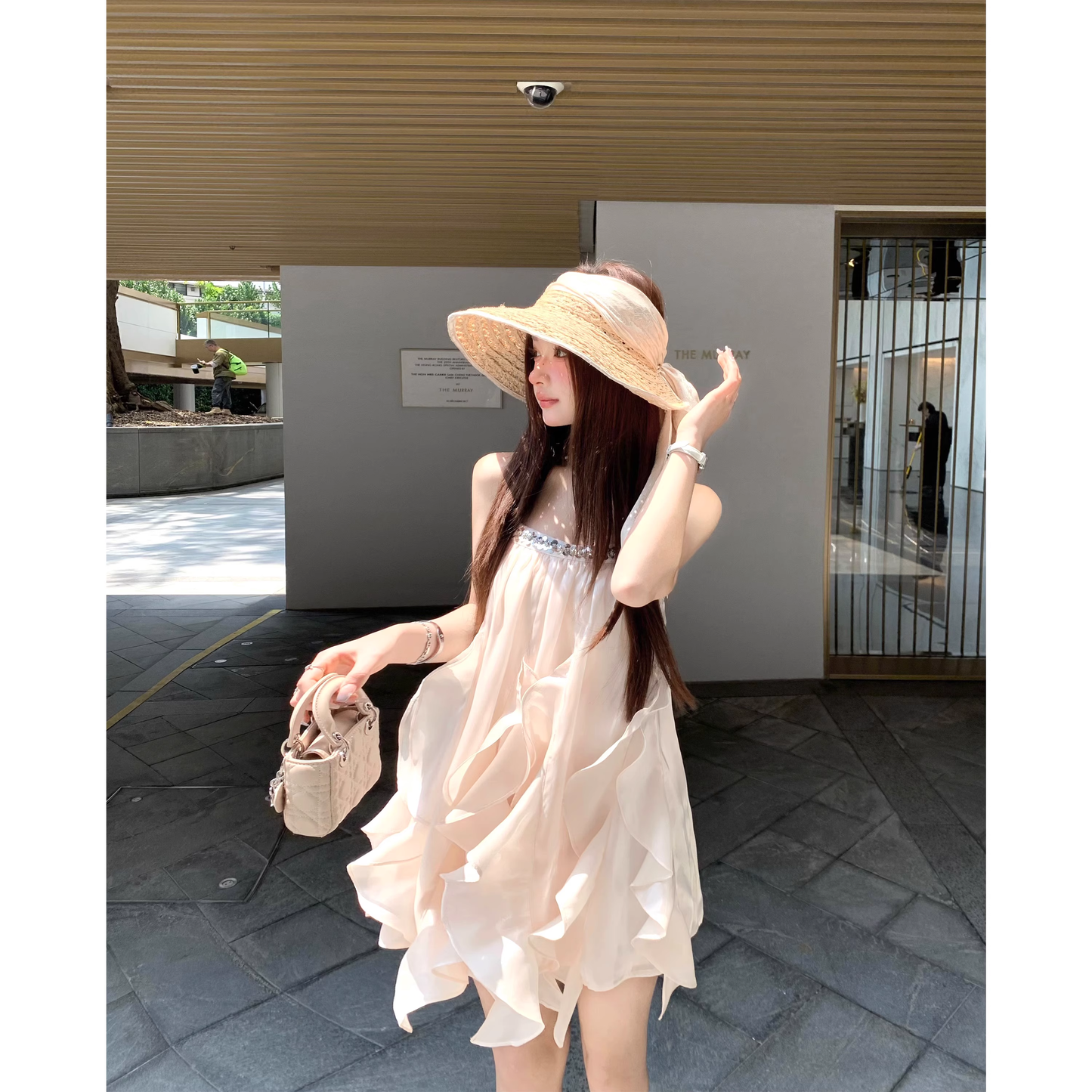 French-style sweet dress stunning sundress A07