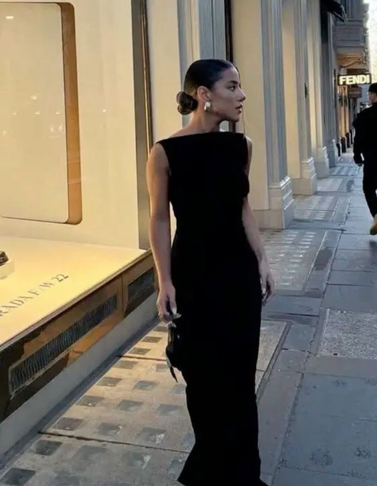 Simple Mermaid Floor Length Sleeveless Black Prom Dress fg5189