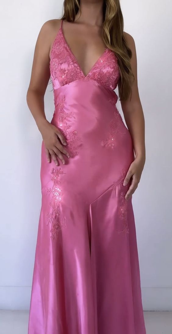 V neck Long Prom Dress Evening Dress fg5162