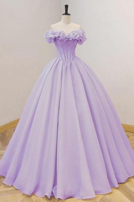 Robe de princesse lilas, robe de soirée, fg5005