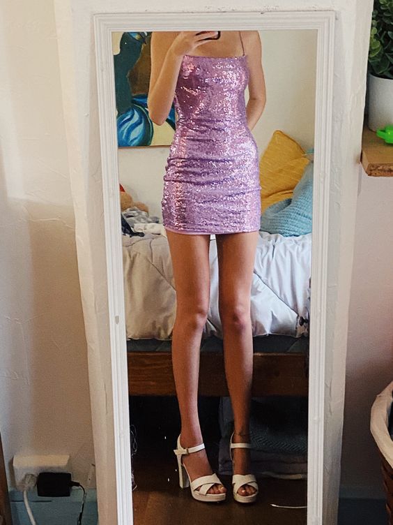 Short Mini Sleeveless Sequin Short Prom Dress Homecoming Dresses fg4981