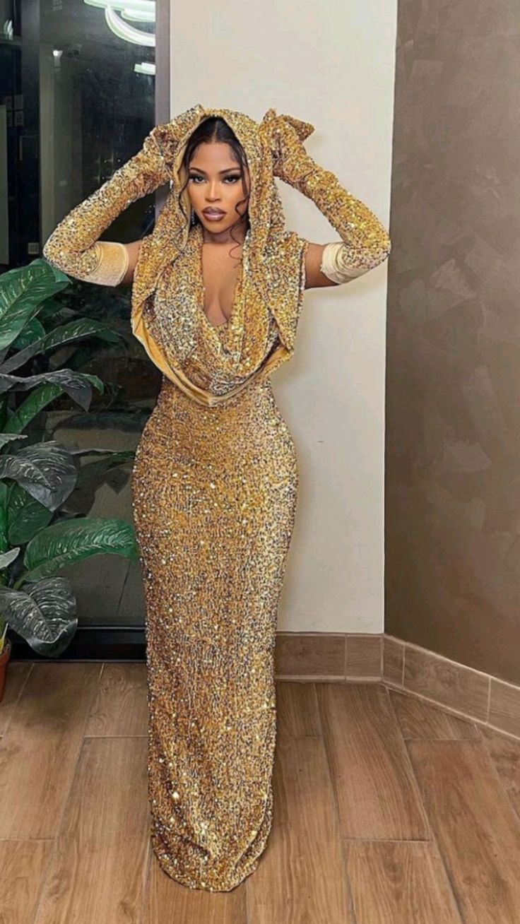 Charming gold prom dress Sheath Prom Dress Evening Dress fg5202