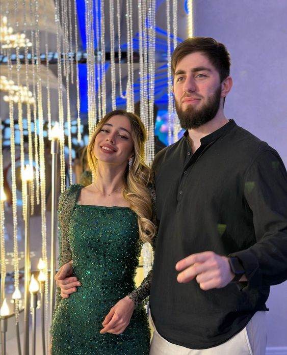 Green Sequin Prom Dress Long Sleeves Evening Gown fg4675