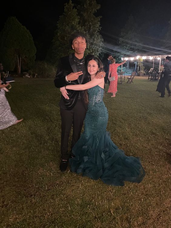 Green Mermaid Spaghetti Straps Prom Dress Green Evening Gown fg4990