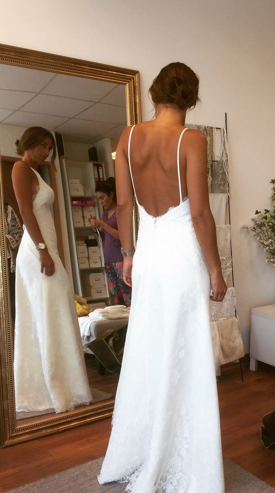 Backless Party Prom Gown for Women, Wedding Dress fg4752