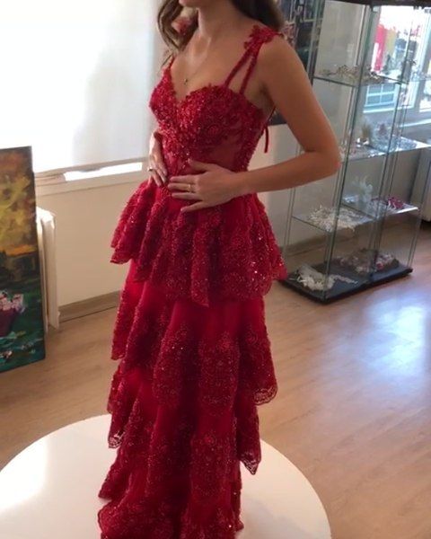 Red Long Prom Dress Formal Party Dress Prom Dress fg4347
