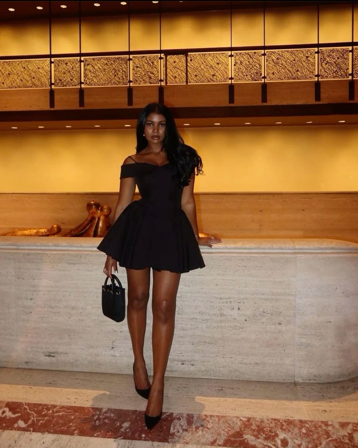 Black A-Line Short Party Dress Straps Homecoming Dress fg5352