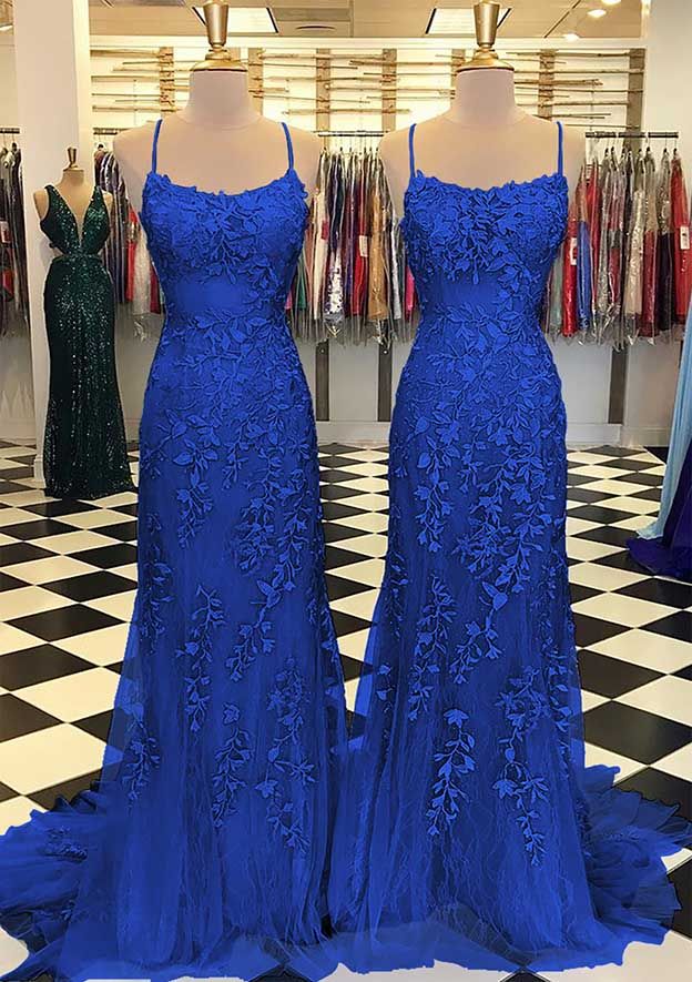 Custom Made Appliques Mermaid Lace Prom Dress fg4260