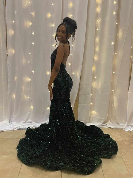 Robe de bal longue vert émeraude, robe de soirée formelle fg3465
