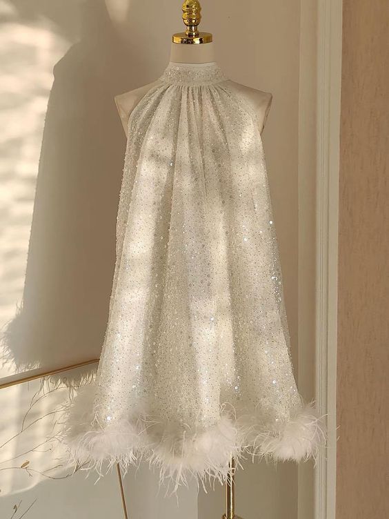 White Short Prom Dresses, Fashion Cocktail Dress fg3488