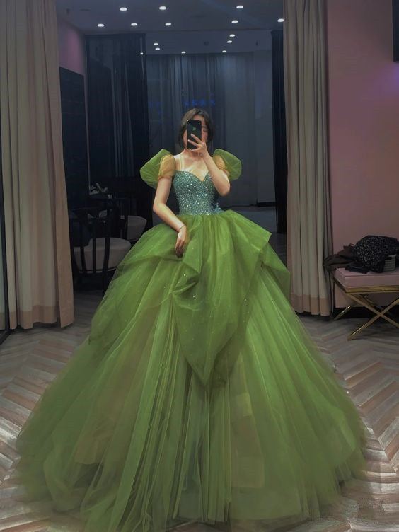 Stunning Long Ball Gown Evening Dresses A Line Prom Gowns fg4087