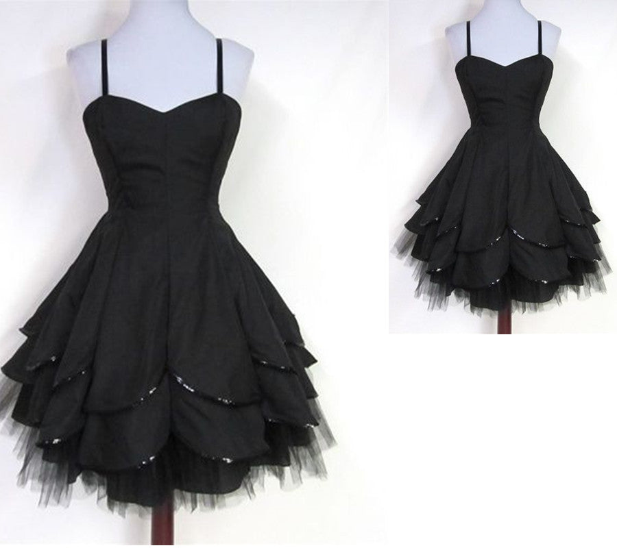 Robe de bal chic coupe trapèze en tulle, longueur thé, champagne, avec appliques, fg3810
