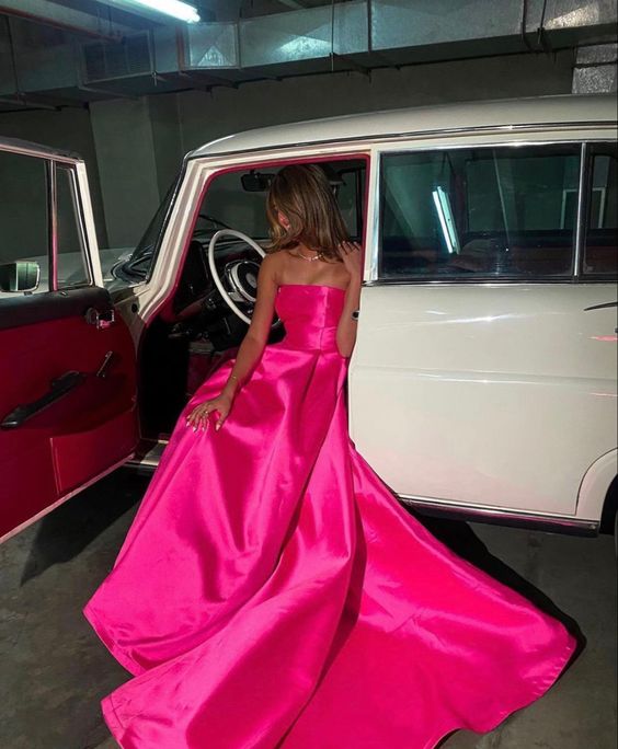 Classic pink Prom Dresses Long Party Dress Formal Dress fg3467