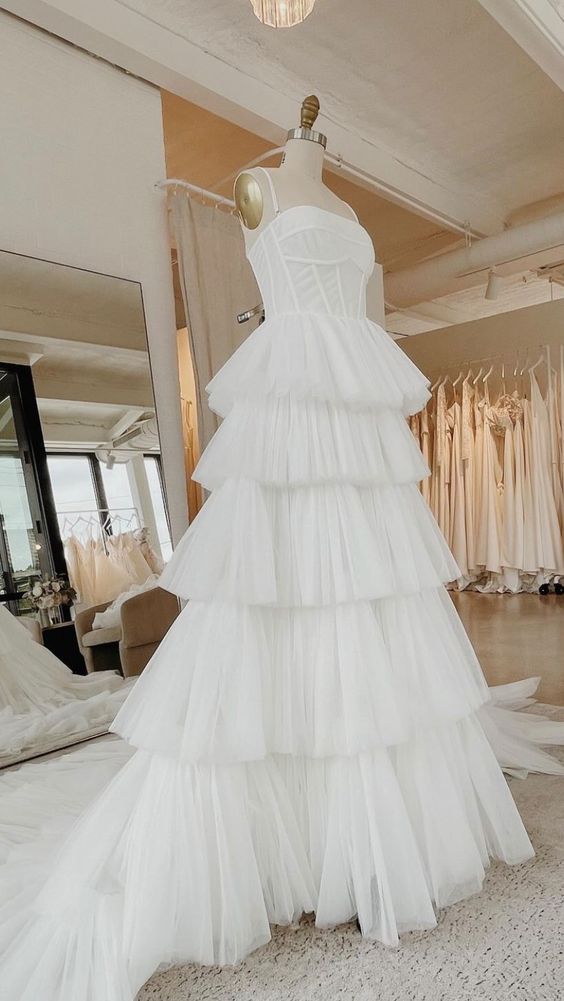 White Prom Dresses New Formal Dress Wedding Dress fg3475