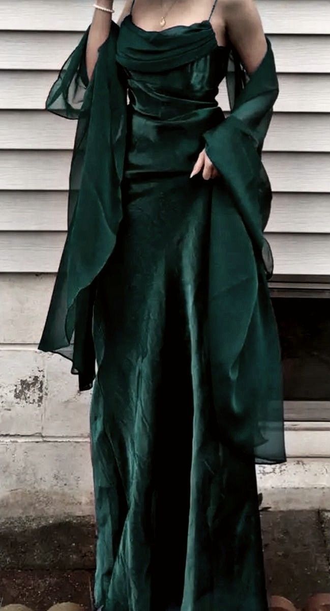 Green Long Prom Dresses, Evening Gowns fg3970
