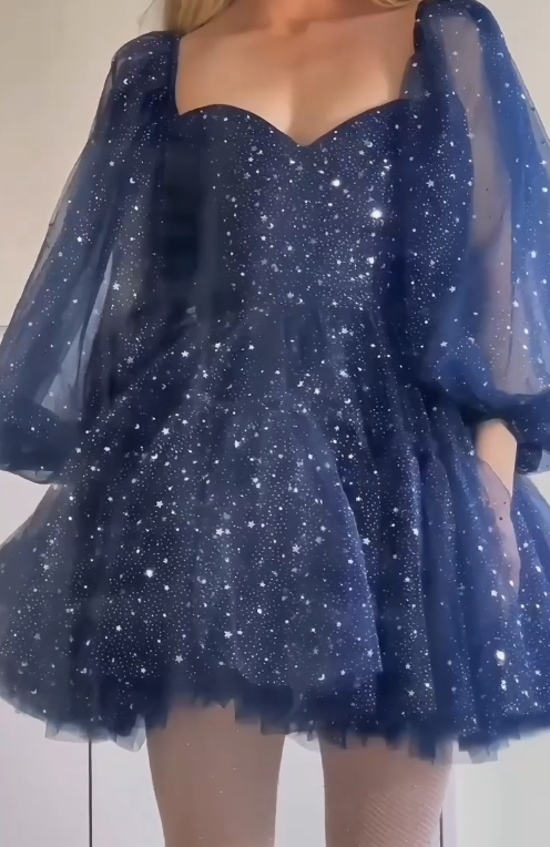 Glitter Tulle Short Homecoming Dresses for Teens Mini Cocktail Dresses Puffy Prom Dresses fg5195