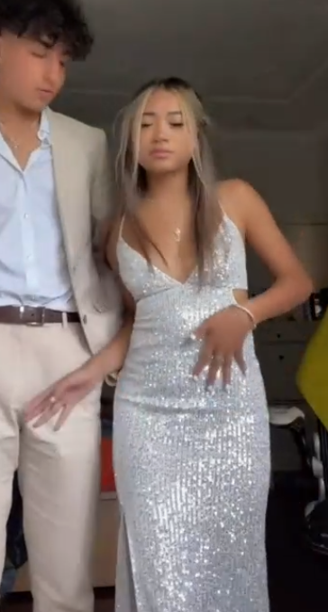 Sexy Spaghetti Straps Sleeveless White Sequin Prom Dress fg4888