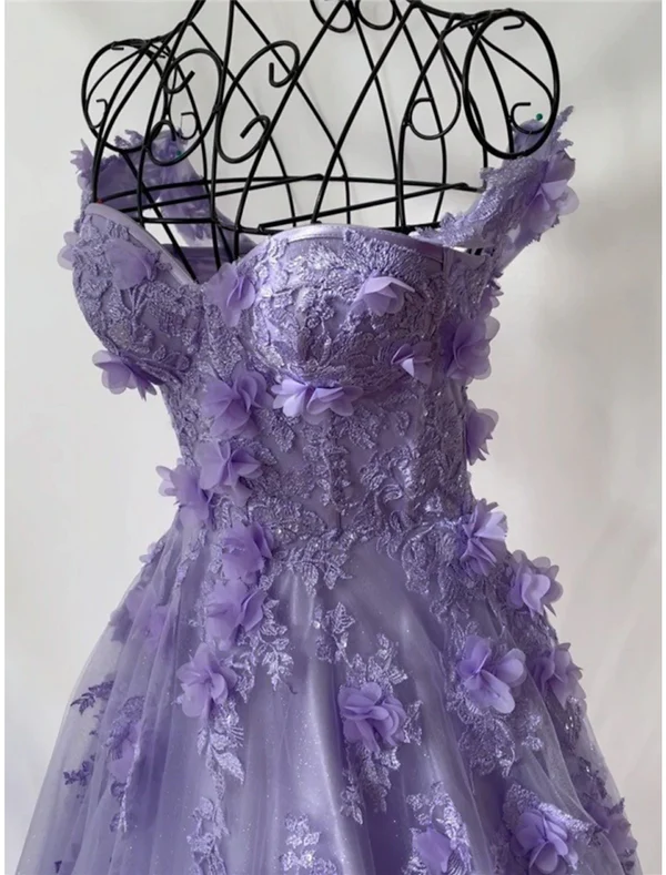 A-Line Prom Dresses Elegant Dress Formal Sweep / Brush Train Sleeveless Sweetheart Tulle with Pleats Sequin Appliques fg4690