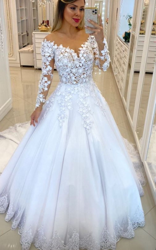 White Dress for Women Formal Party Gowns Wedding Dress fg4289