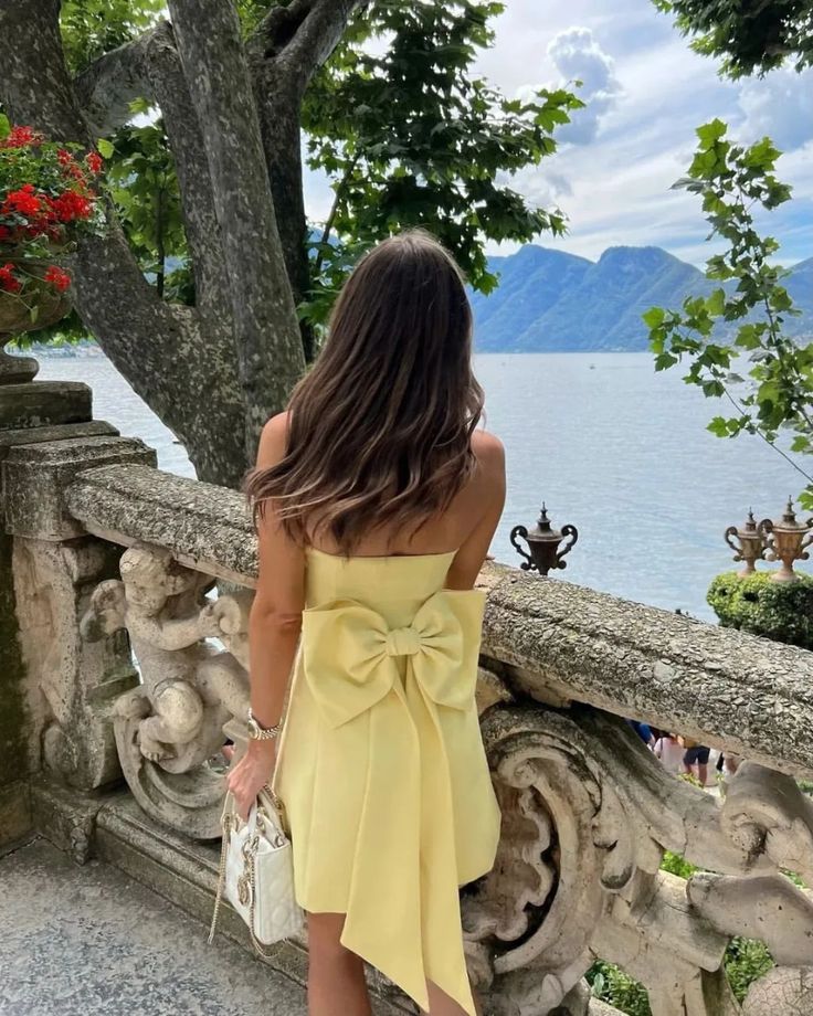 yellow short evening dress short homecoming gowns fg6848