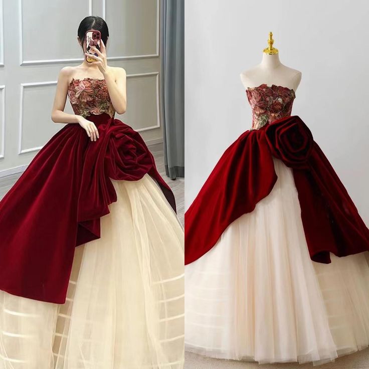 Strapless Birthday Party Dress, Luxury Prom Dress,princess Ball Gown Dress,unique Quinceanera Dress,custom Made fg6830