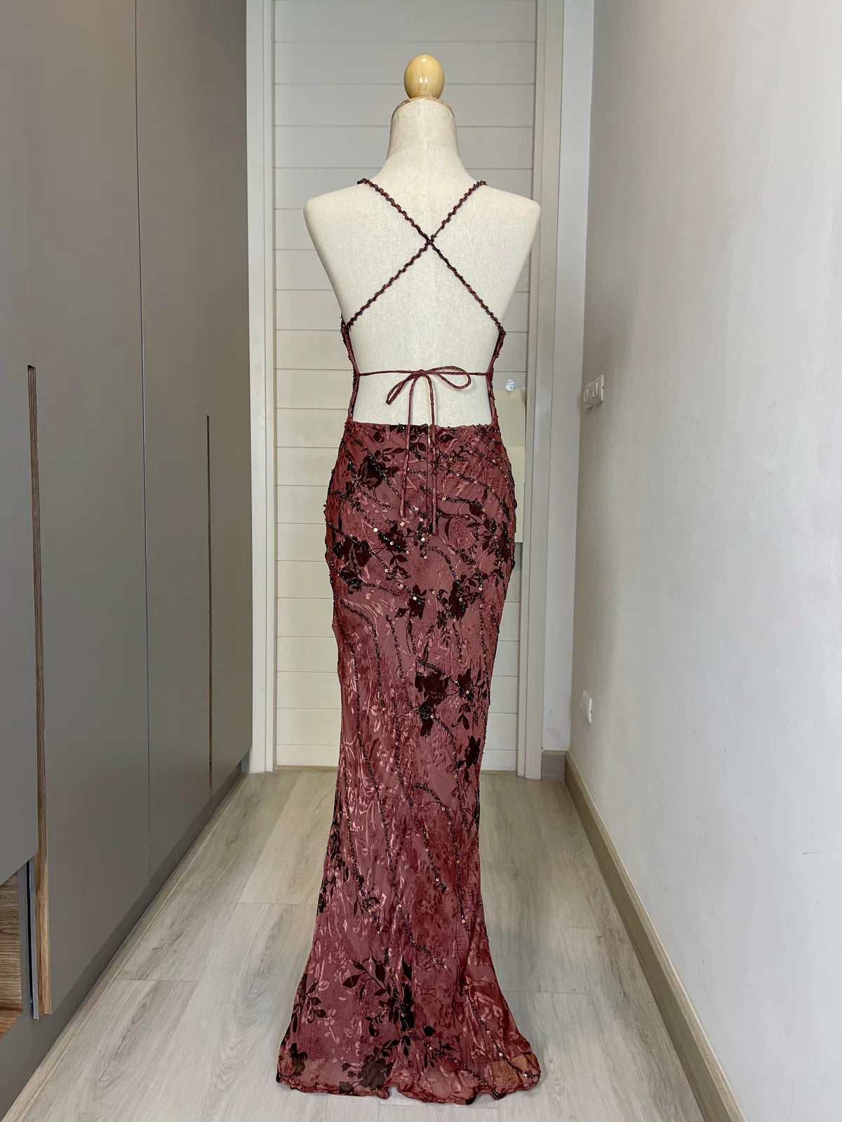 Vintage Prom Dress, Elegant Off Shoulder Evening Dress fg7335