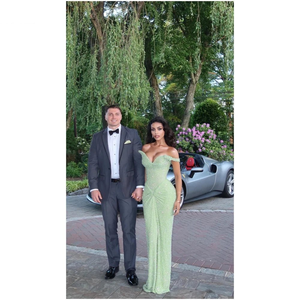 Green Elegant Long Party Dress Prom Dress New Arrive Mermaid Evening Dress fg8020