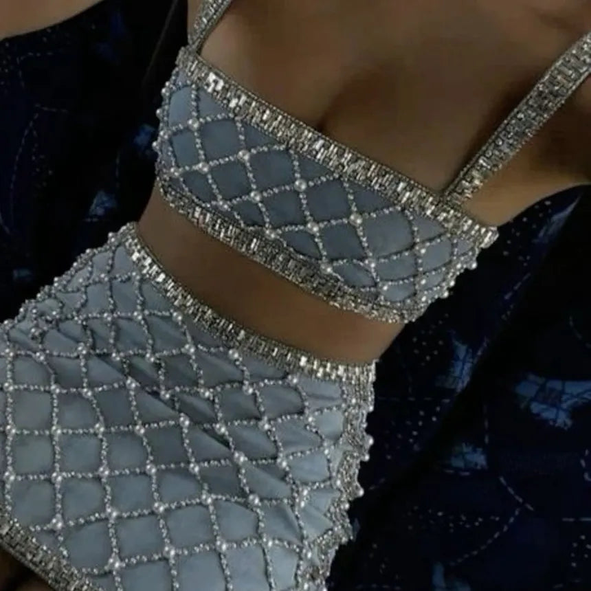 Sexy Beaded Homecoming Dresses, Two Pieces Party Dress fg8161