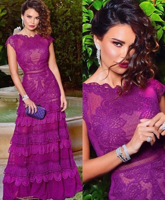 Elegant purple prom dress,long evening dresses fg2695