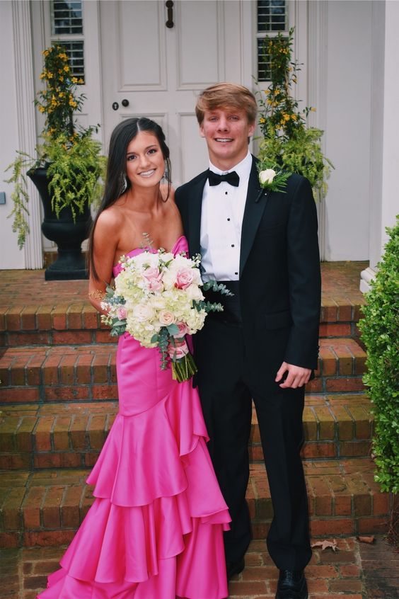 Chic Sheath Sweetheart Pink Prom Dresses fg2729