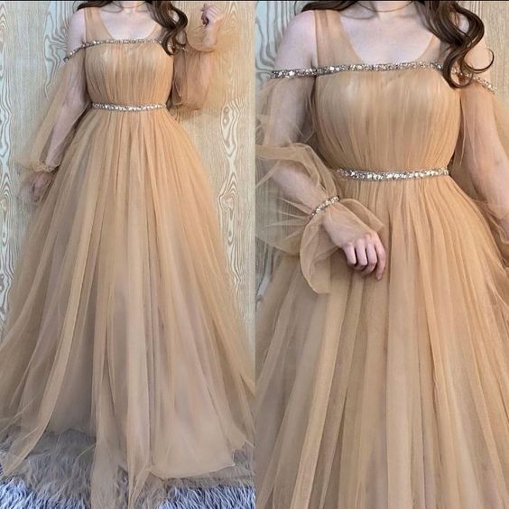 Champange Prom Dresses, Formal Evening Dresses fg1742